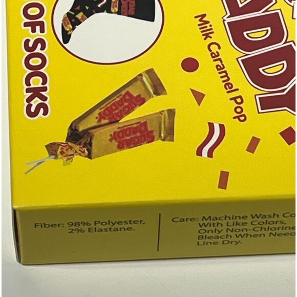Sugar Daddy Candy Gift Box Crew Socks NWT Food Novelty One Size - Picture 3 of 4